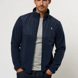 Bent fleece jacket