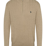 UMRomeo Half-zip Cable Knit