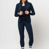Kira Full-Zip Workout Blouse