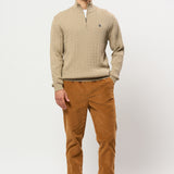 UMRomeo Half-zip Cable Knit