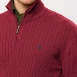 UMRomeo Half-zip Cable Knit