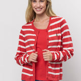 Malika Striped Knit Cardigan