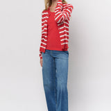 Malika Striped Knit Cardigan