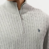 UMRomeo Half-zip Cable Knit