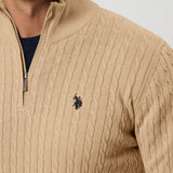 UMAmir Half-zip Cable Knit